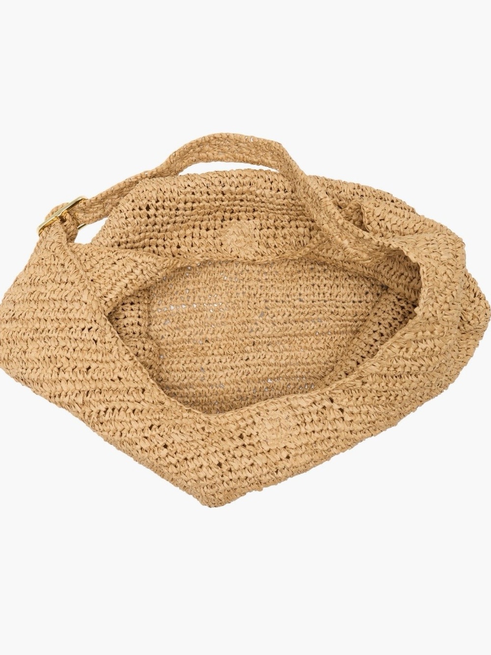 Collection XIIX Handwoven Straw Tote in Natural Tan - Picture 2 of 4